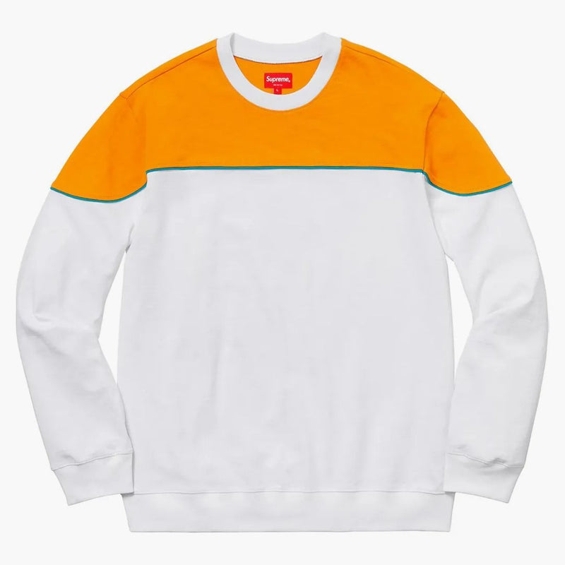 Supreme Yoke Piping L/S Top White