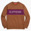 Pannello Stitch Zig Zig Zig Zag Rust di Crewneck Rust