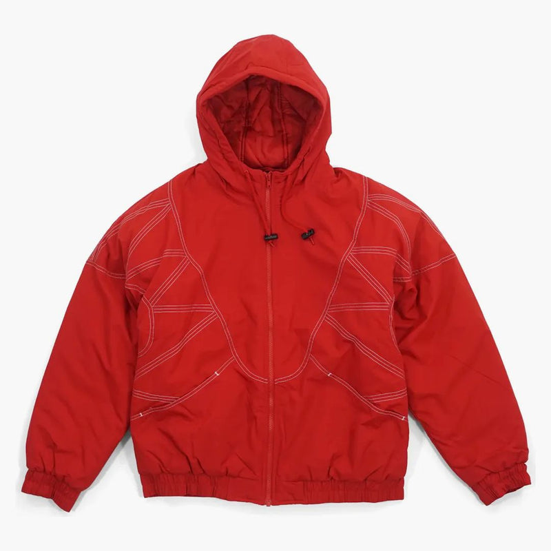 Supreme Zig Zag Stitch Puffy Jacket Red