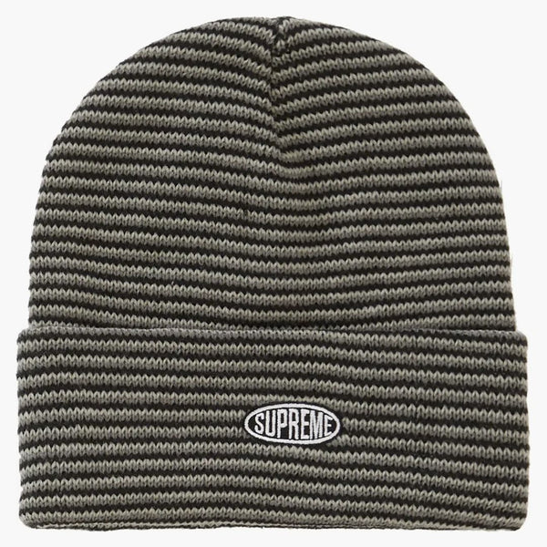 Nejvyšší zig Zag Stripe Beanie (FW19) Černá