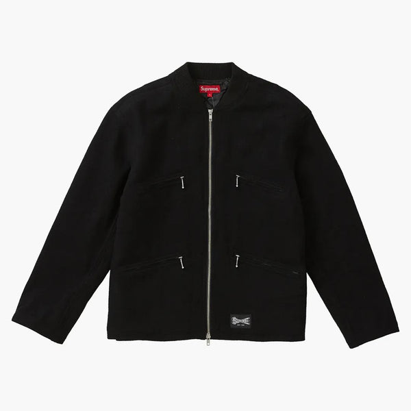 Supreme Zip Car Jacket svart