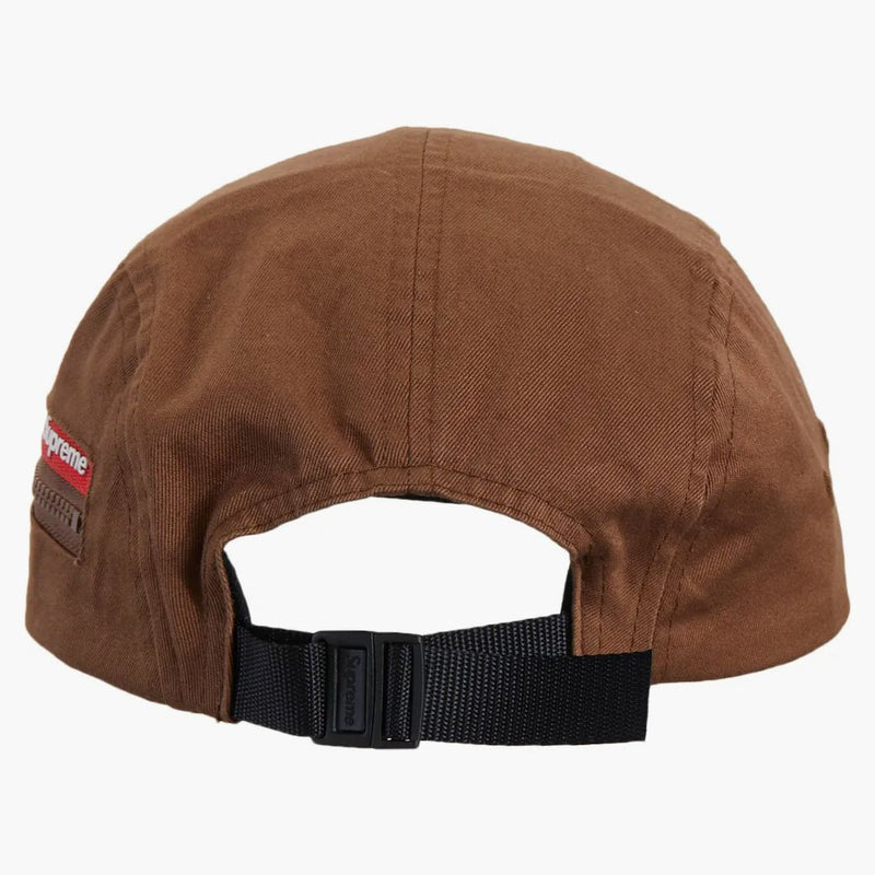 Nejvyšší zip kapesní táborový čepice světle hnědá