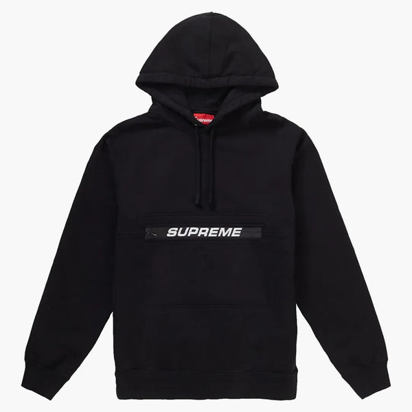 Supreme Zip Pouch Hooded Sweatshirt svart