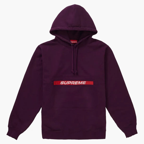 Supreme Zip Pouch Hooded Sweatshirt Egglant