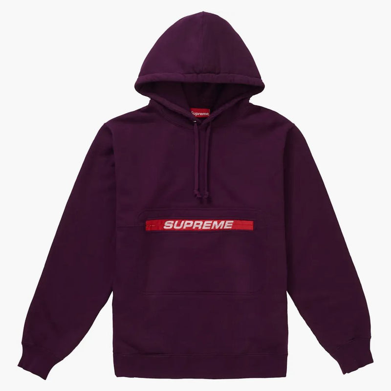Supreme Zip Pouch Hooded Sweatshirt Egglant