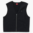 Supreme Zip Up Sweat Vest Black