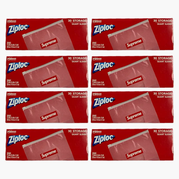 Supreme Ziploc Bags 8x Lot (låda med 30)