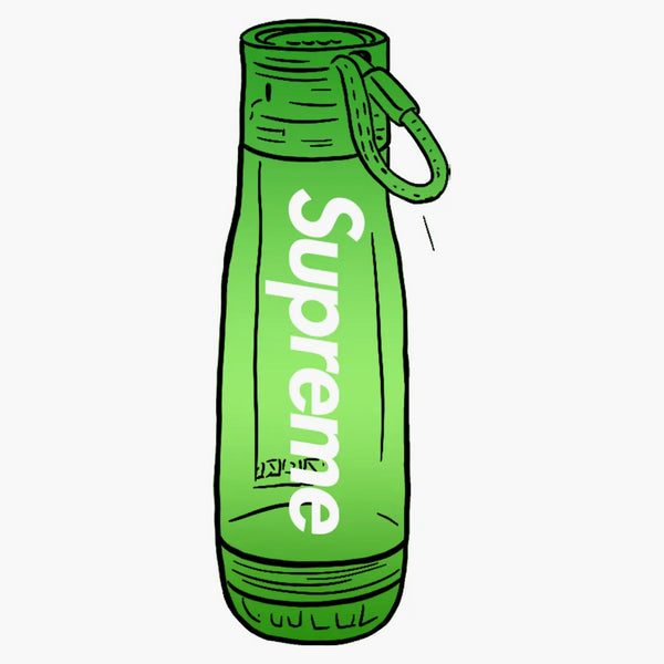 Supreme Zoku Glass Core 16 Oz. Flaskgrön