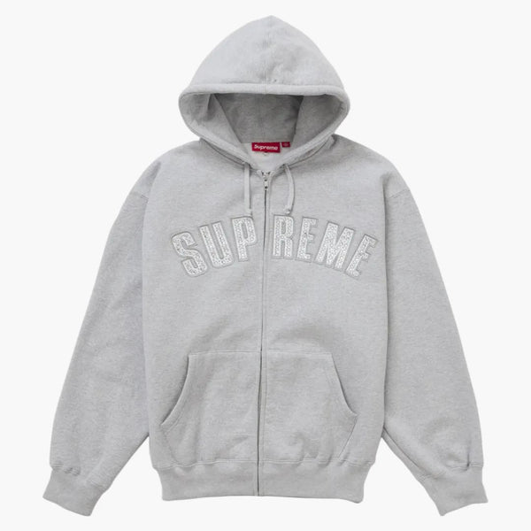 Supreme B.B. Simon Zip Up Hooded Sweatshirt Heather Grey