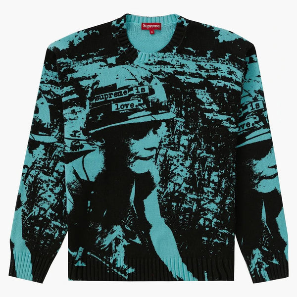 Supreme Supreme Is Love Sweater Bright Teal