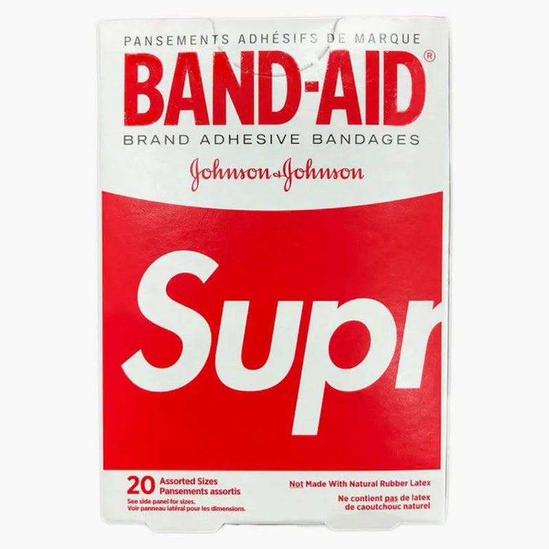 Supreme X Band Aid Adhesive Bandages (box Of 20) Red