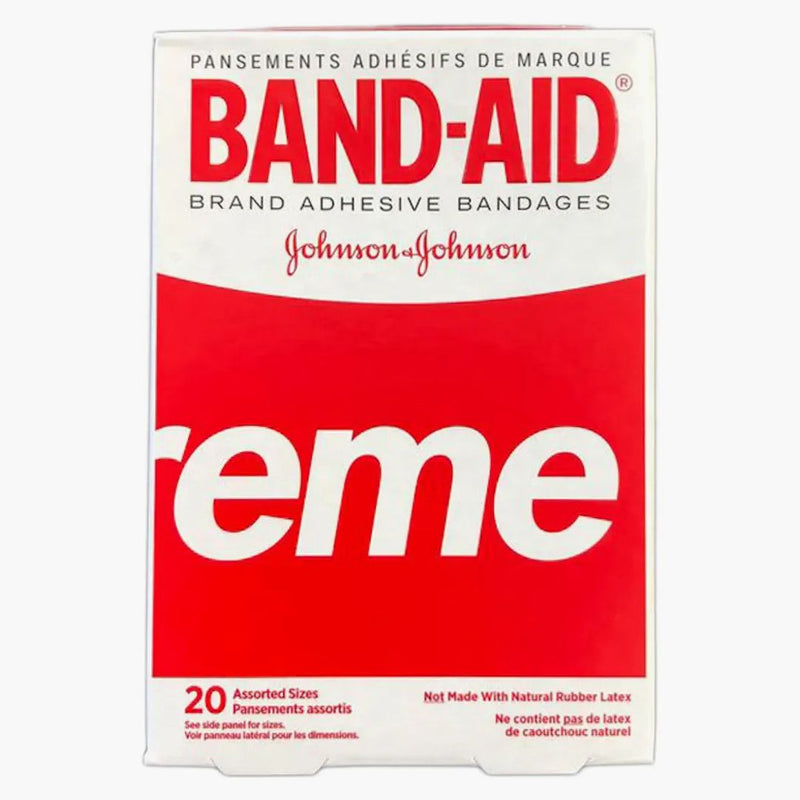 Supreme X Band Aid Adhesive Bandages (box Of 20) Red