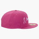 Supreme X New Era Breast Cancer Awareness Box Logo Fitted Hat Pink