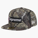 Supreme X New Era Breast Cancer Awareness Box Logo Fitted Hat Woodland Camo