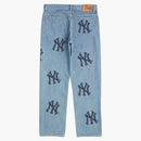 Supreme X New York Yankees Regular Jean Washed Blue