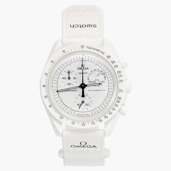 Swatch x Omega Bioceramic Moonswatch Mission to Moonfase Snoopy SO33W700