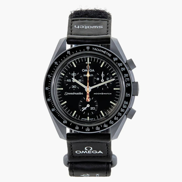 Swatch X Missione Moonswatch bioceramica Omega Missione di Lanterna svizzera d'oro Moonshine SO33M102-108