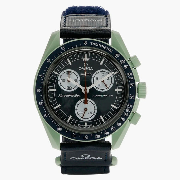 Swatch x Missione Moonswatch bioceramica Omega sulla terra SO3G100