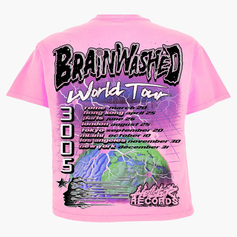 Hellstar Brain-vymytí tričko růžové