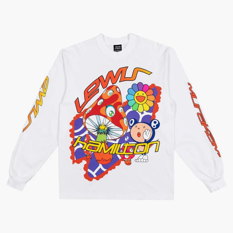 Takashi Murakami +44 Psychedelic Race L/S T-shirt white