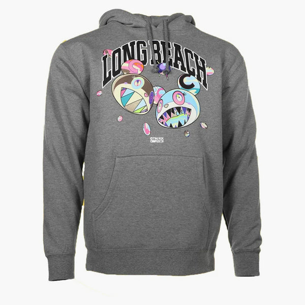 Takashi Murakami Complexcon Long Beach Discord Hoodie Heather Grey