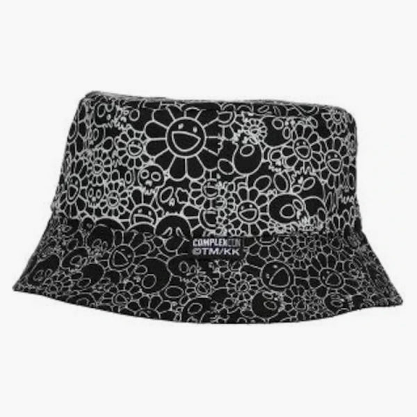 Takashi Murakami Complexcon Skull & Flower Reversible Bucket har svart