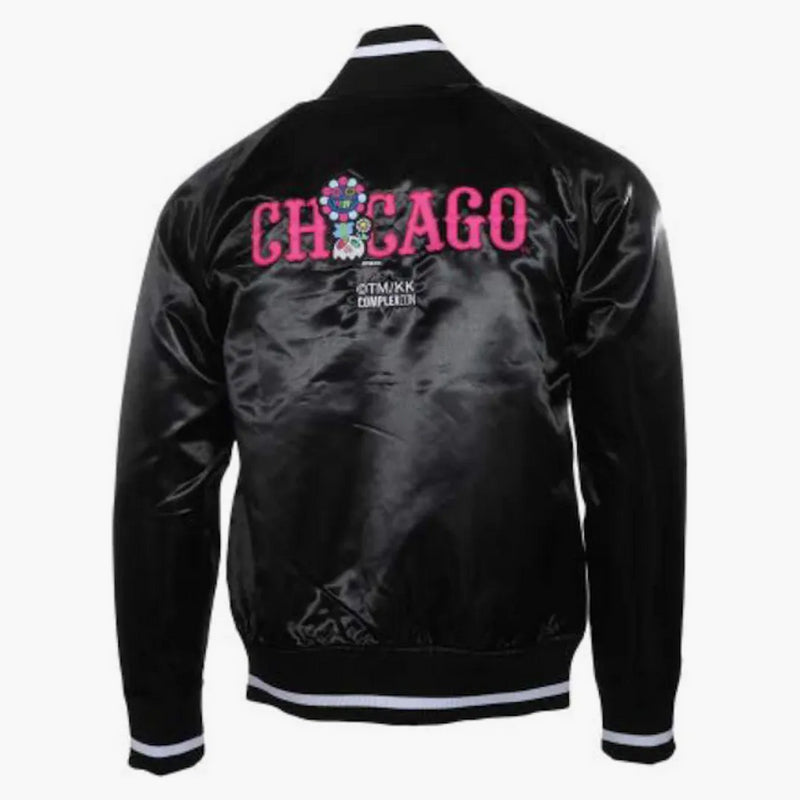 Takashi Murakami ComplexCon X Cubs Satin Bunda Black