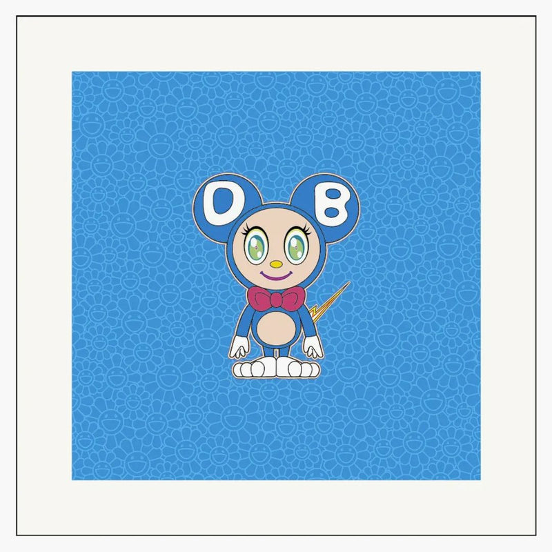 Takashi Murakami Dob 2020 Print Light Blue (signed, Edition Of 100)