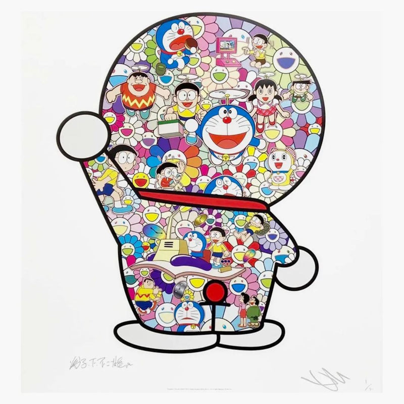 Takashi Murakami Doraemon Time With Friends Print (signed, Edition Of 300)