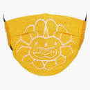 Takashi Murakami Doubleface Flower Face Mask Bright Yellow/White