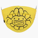 Takashi Murakami Doubleface Flower Face Mask Lemon Yellow/Black