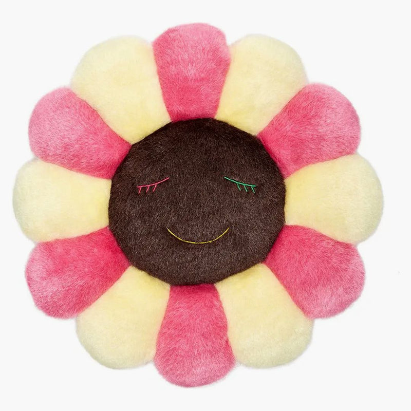 Takashi Murakami Flower Plush 1m Pink/Light Yellow/Brown