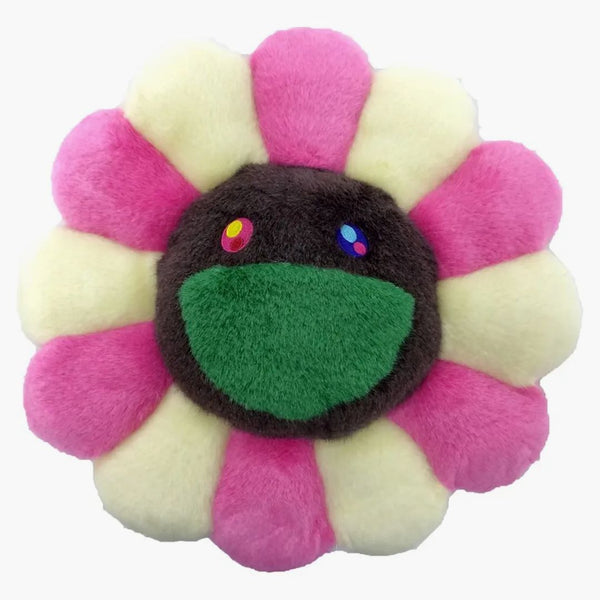 Takashi Murakami Flower Plush 30 cm de rosa/amarillo claro/marrón