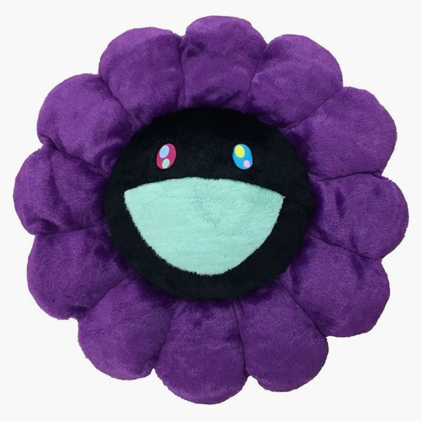 Takashi Murakami Flower Plush 30cm Purple/black