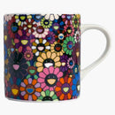 Takashi Murakami Flower All Over Mug Black Multi