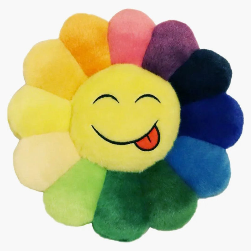 Takashi Murakami Flower Emoji Plush 1 30cm Rainbow/yellow