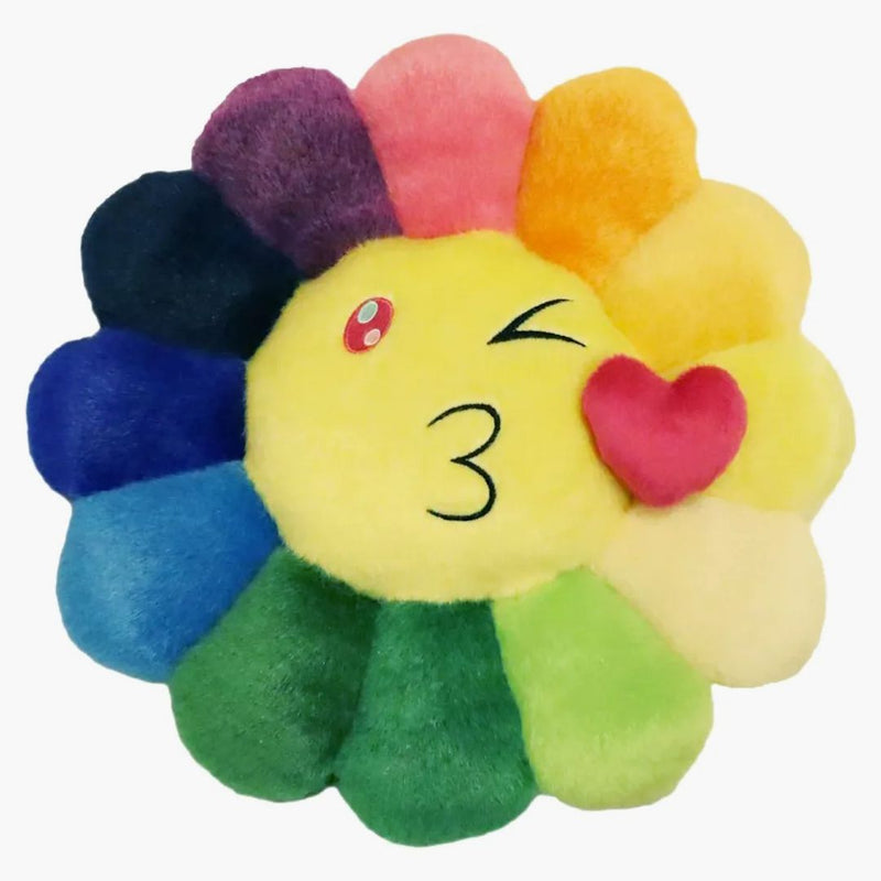 Takashi Murakami Flower Emoji Plush 1 30cm Rainbow/yellow