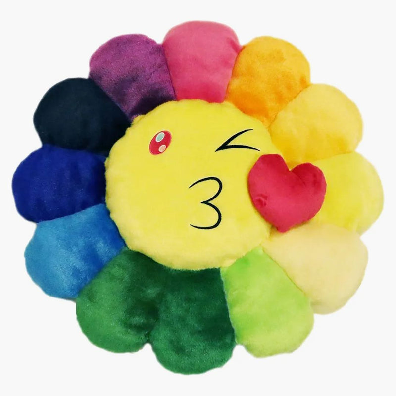 Takashi Murakami Flower Emoji Plush 1 60cm Rainbow/yellow