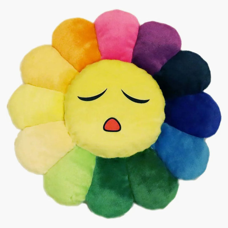 Takashi Murakami Flower emoji plyšová 5 60 cm duha/žlutá