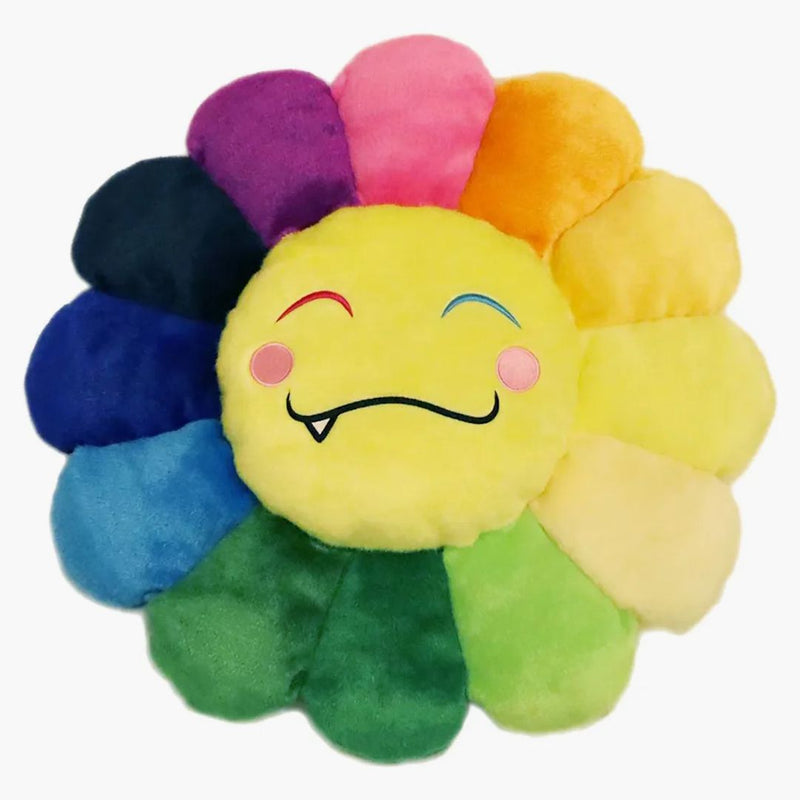 Takashi Murakami Flower emoji plyšová 5 60 cm duha/žlutá