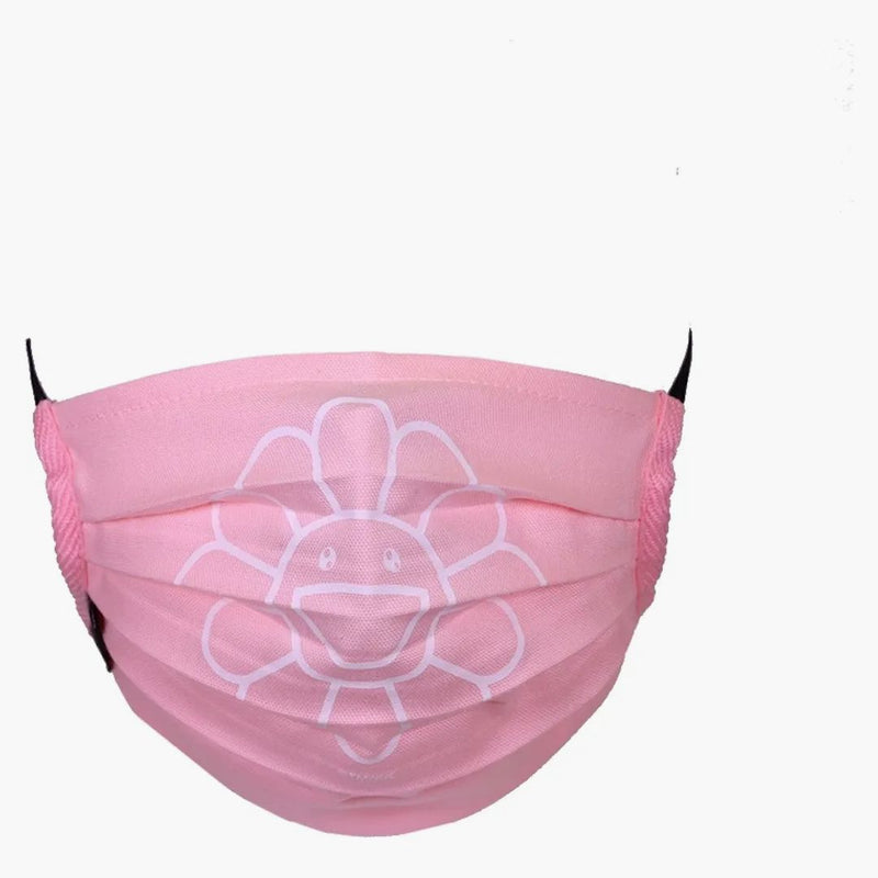 Takashi Murakami Flower Face Mask Pink/White