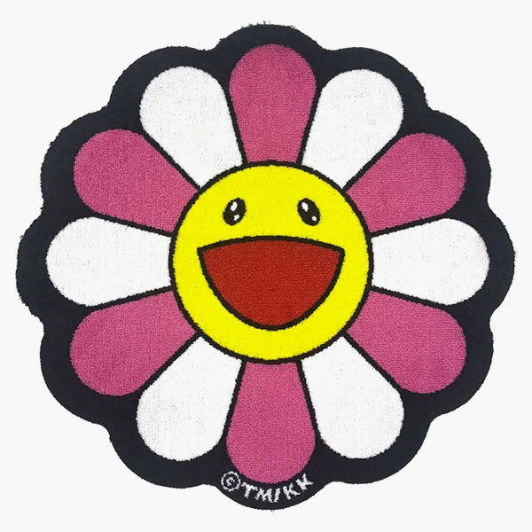 Takashi Murakami Flower Flow Mat Alfombra rosa/blanco