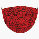 Takashi Murakami Flower Pattern Face Mask Red/Black