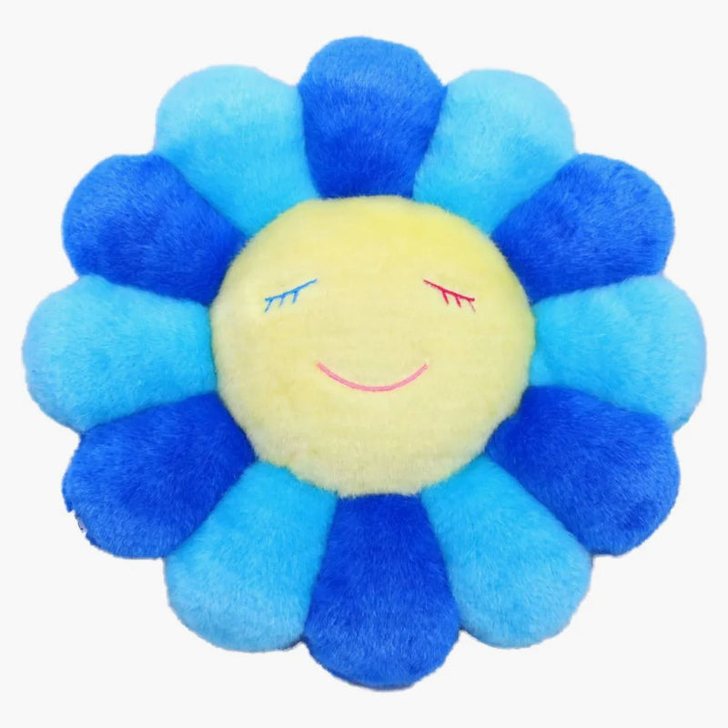 Takashi Murakami Flower Plush 30cm Blue/Turquoise/Yellow