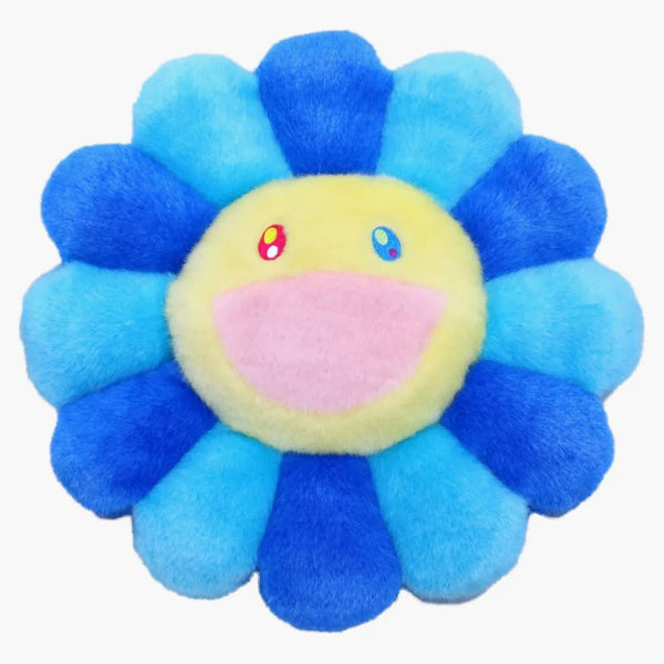 Takashi Murakami Flower Plush 30 cm Azul/Turquesa/Amarillo