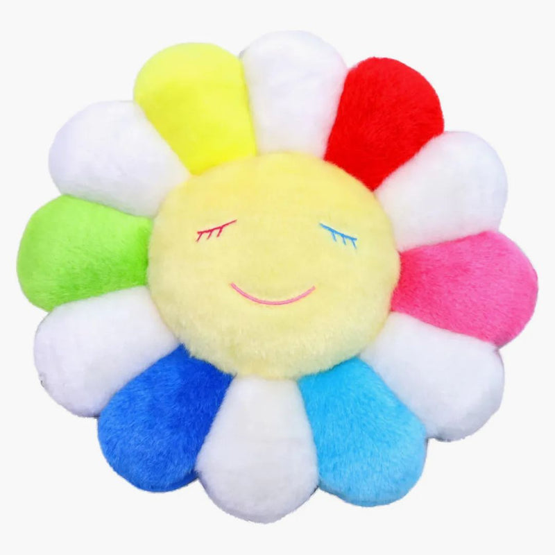 Takashi Murakami Flower Plush 30cm Rainbow/white/yellow