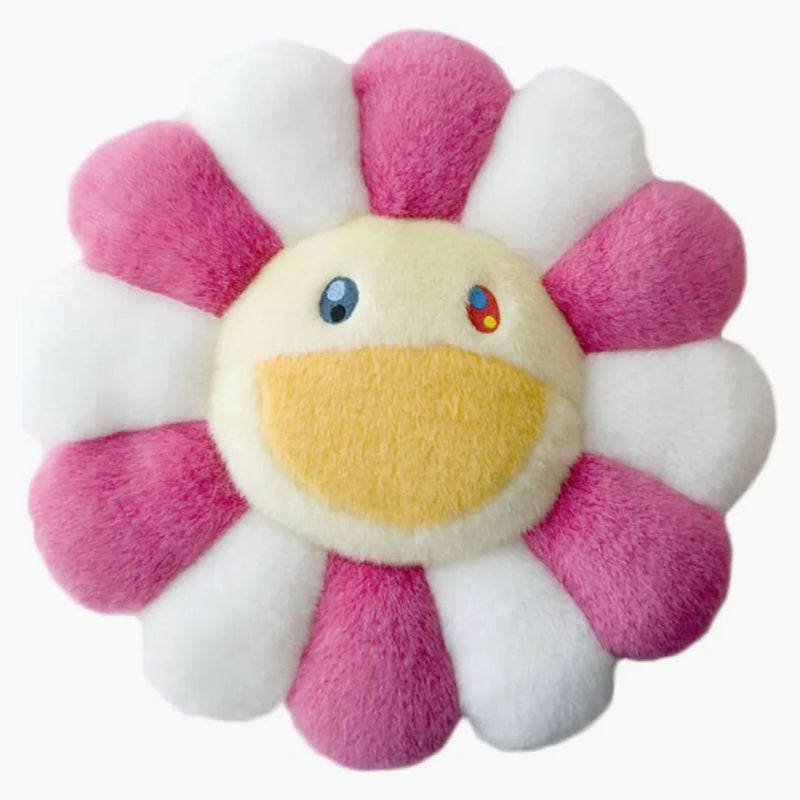 Takashi murakami blomma plysch 60 cm rosa/vit/gul