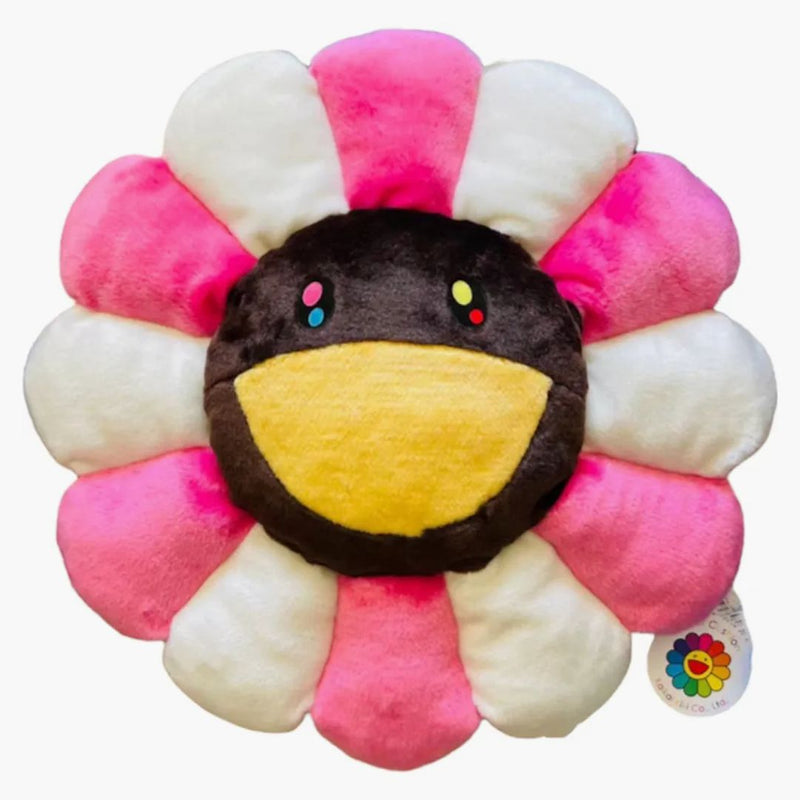 Takashi Murakami Flower Plush 60cm White/Pink/Brown-Yellow