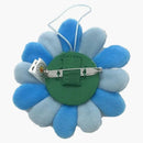 Takashi Murakami Flower Plush Pin Blue