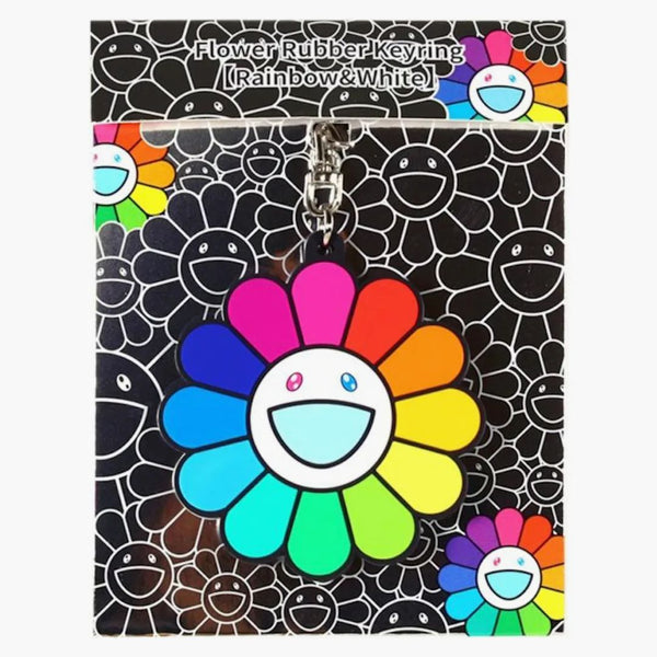 Takashi Murakami Flower Caver Keyring Rainbow/ White